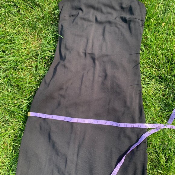 Vintage 90s Venessa Stevens Black Maxi Slip Dress Formal Evening Gown - Picture 16 of 16